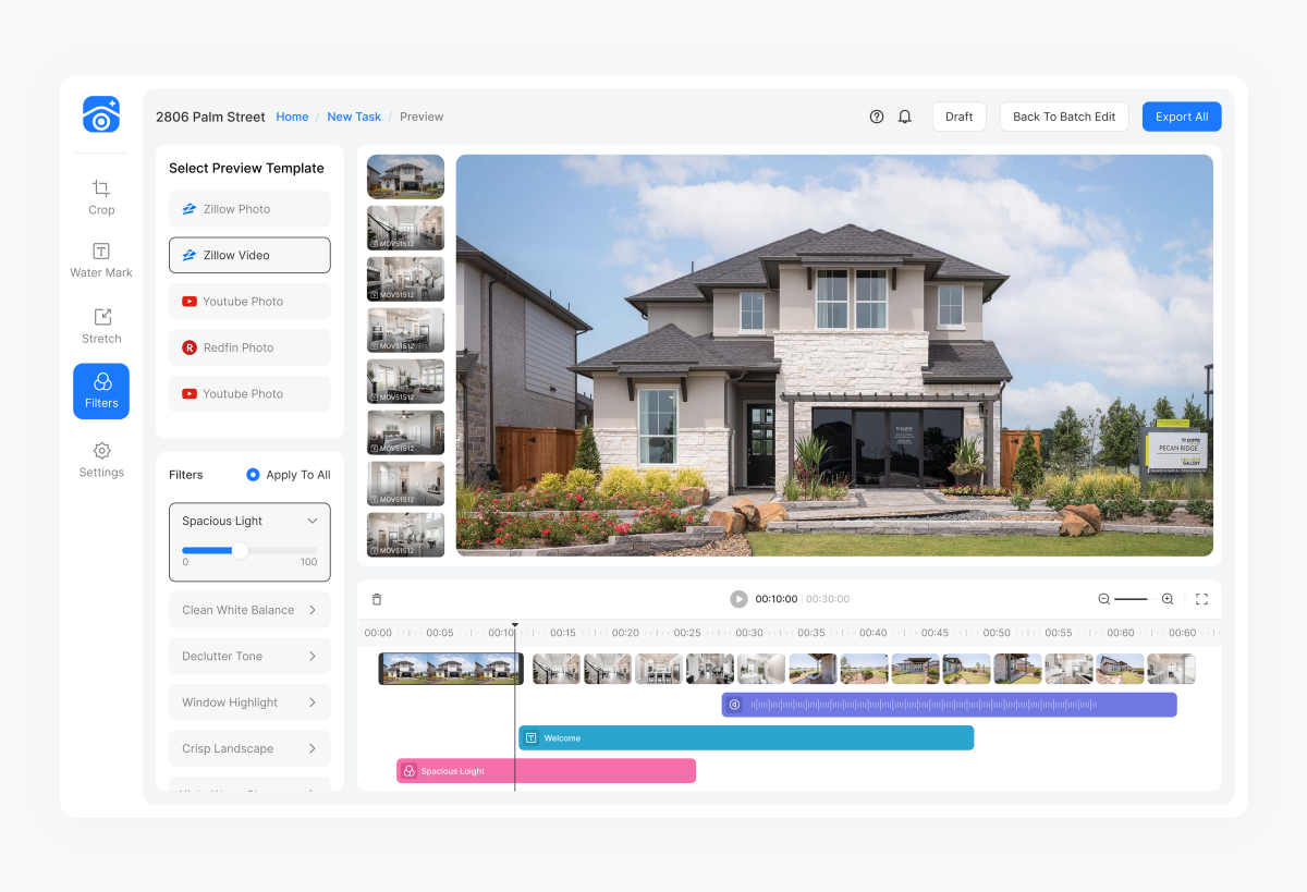 User profile and account management interface